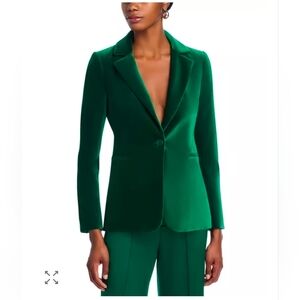 Alice and OliviaMacey Notch Collar Velvet Blazer Size 2